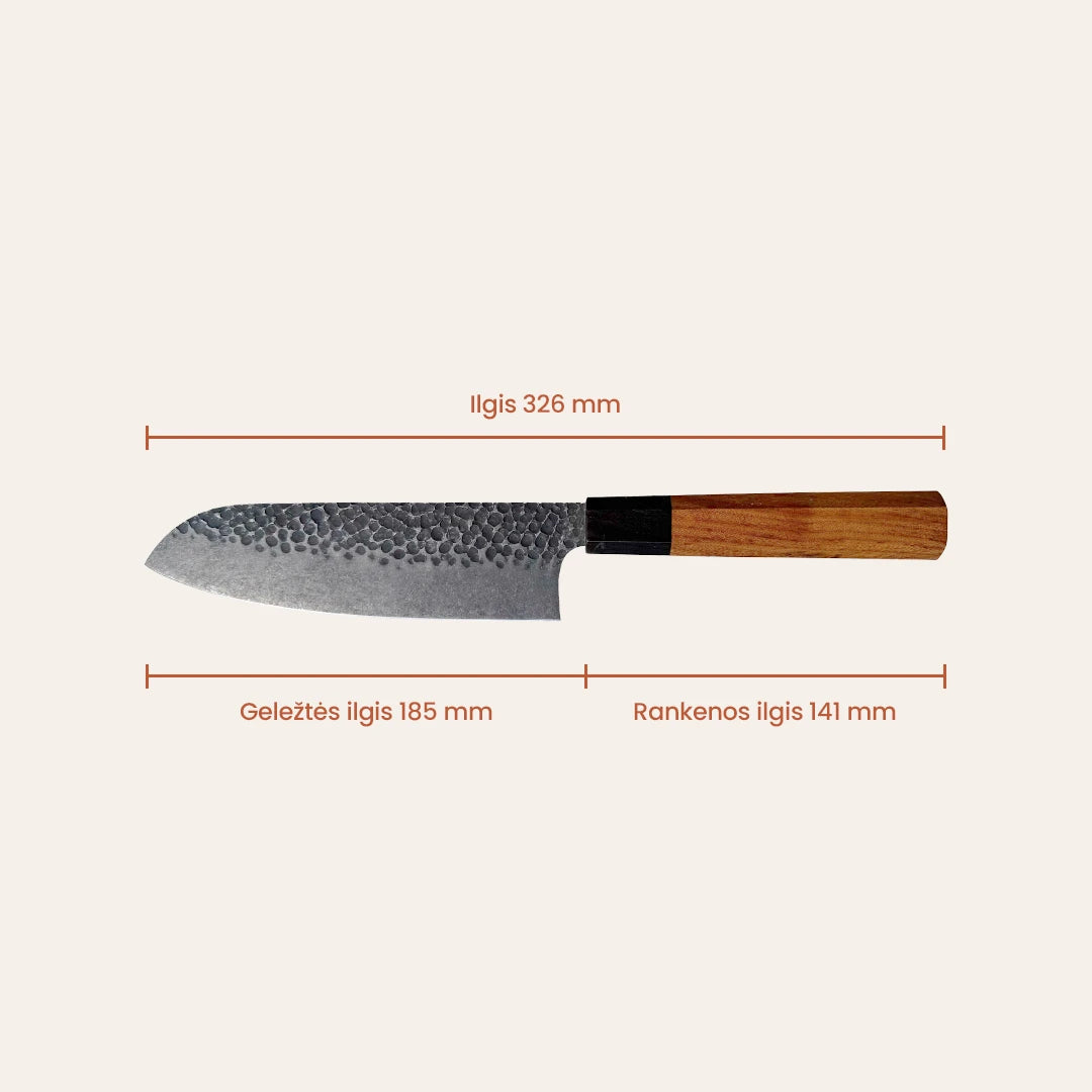 Santoku šefo peilis