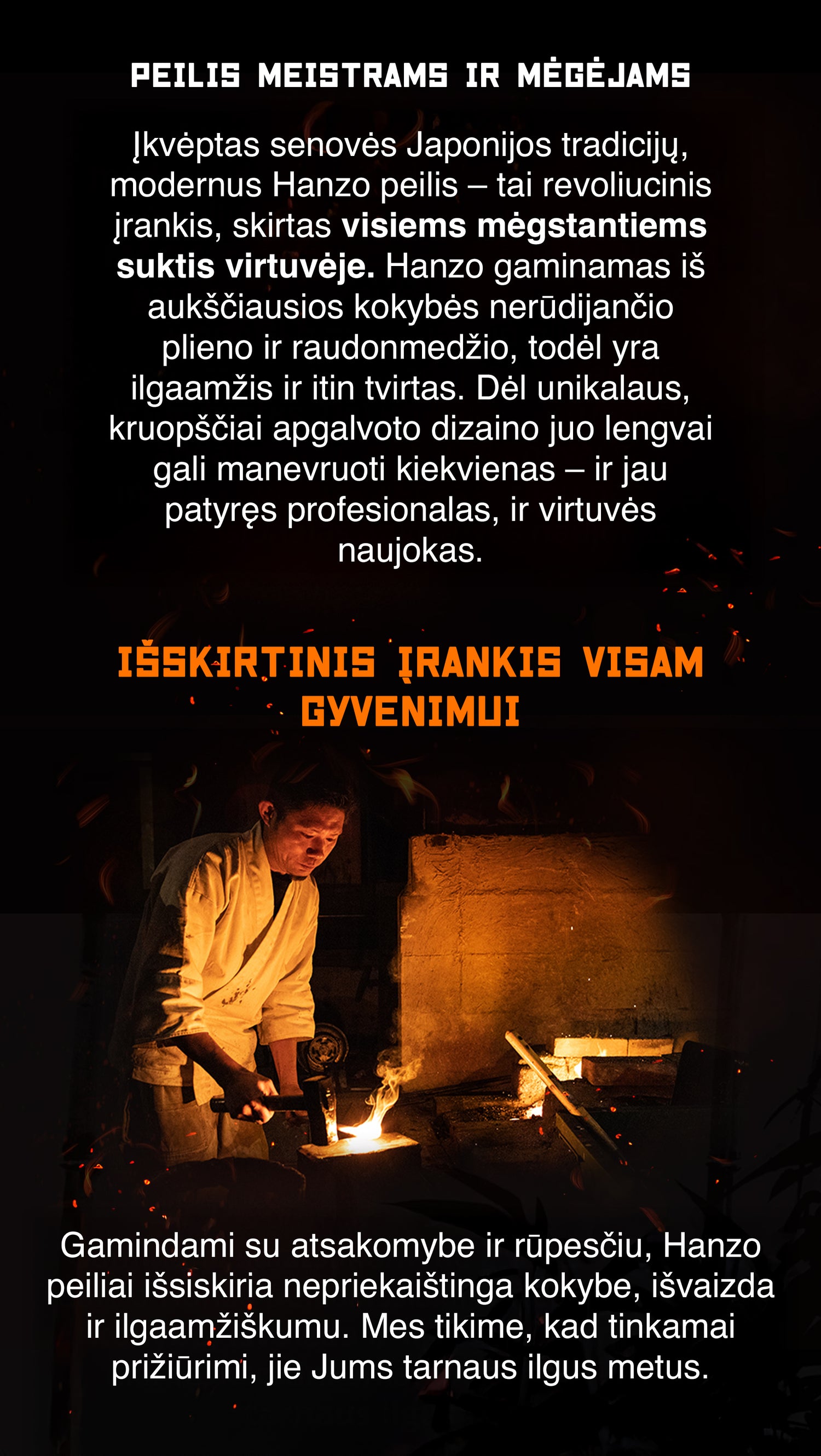 Peilis meistrams ir mėgėjams