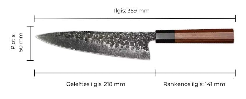 Kaltinis šefo peilis "Harumi"