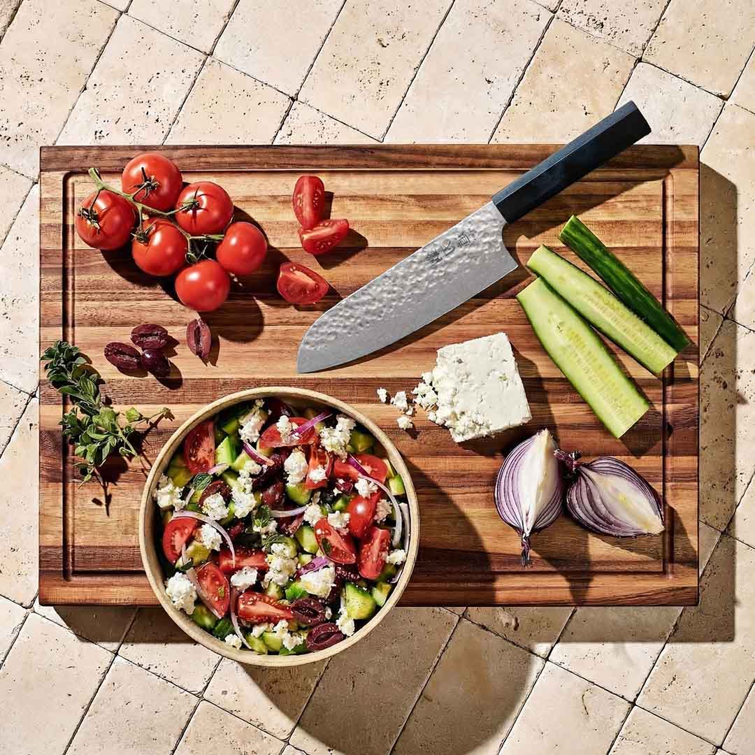 Kaltinis Santoku peilis “Harumi”