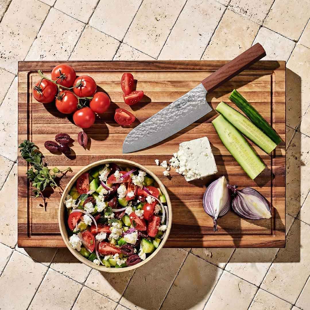 Kaltinis Santoku peilis “Harumi”