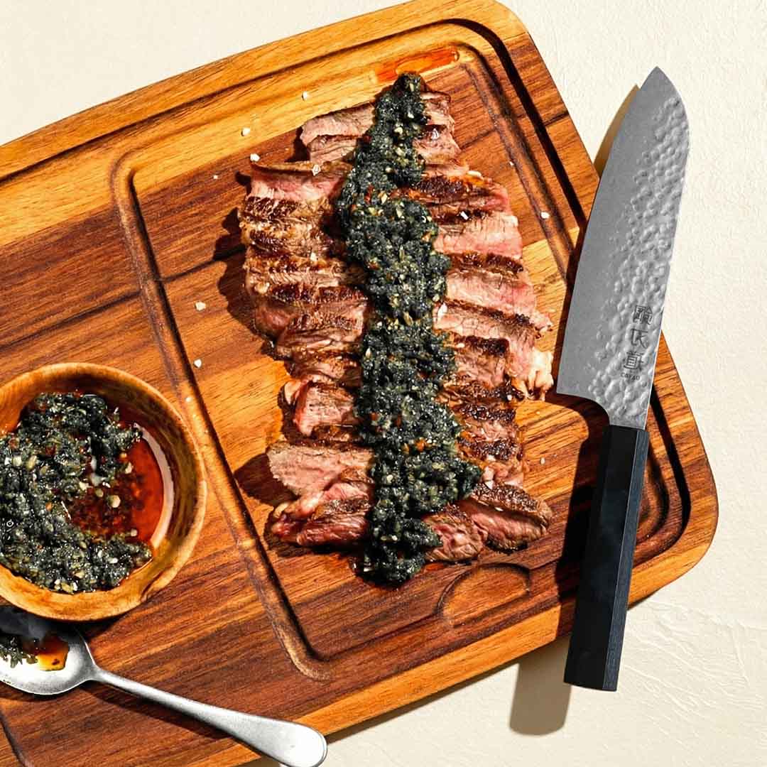 Kaltinis Santoku peilis “Harumi”