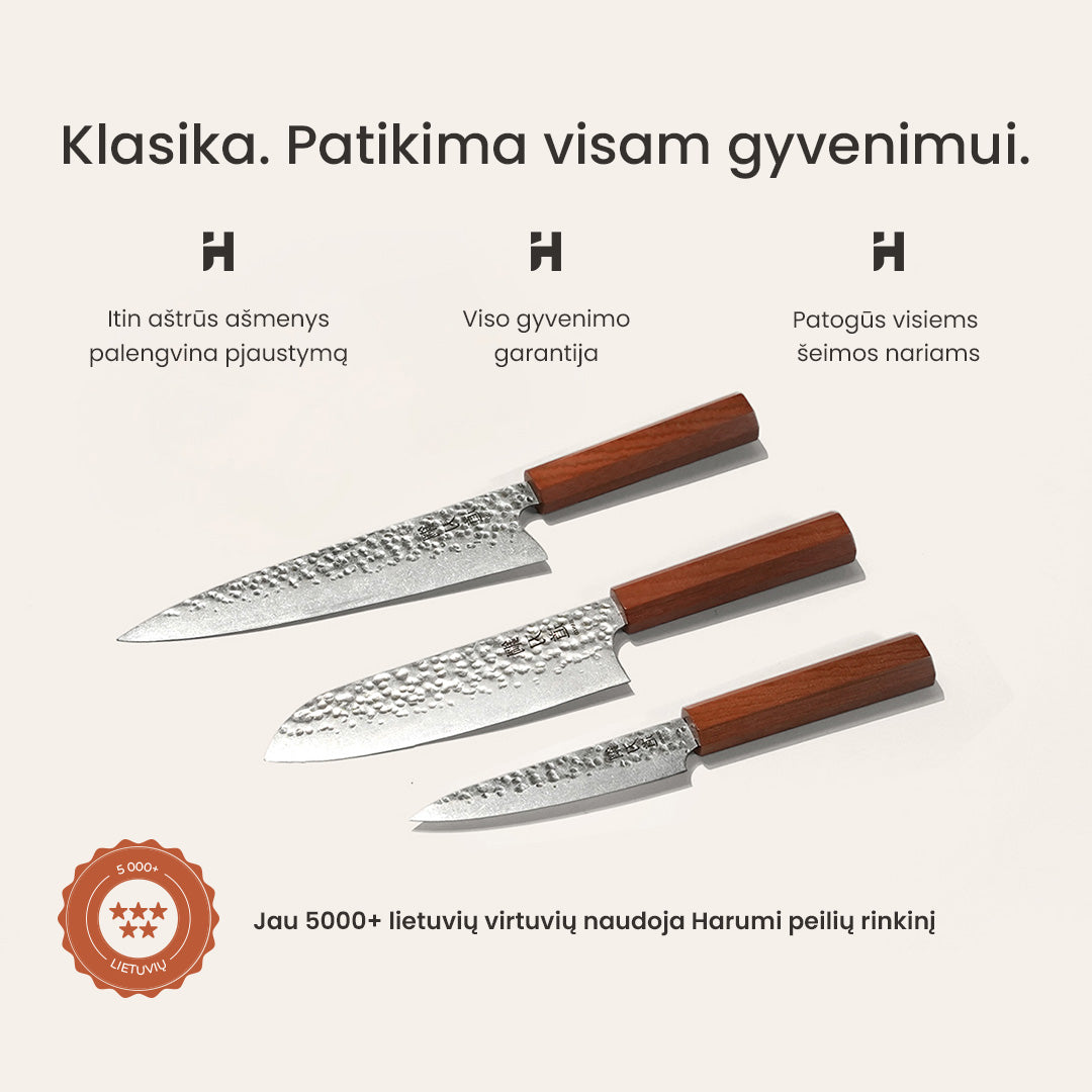 “Harumi” peilių rinkinys + DOVANA