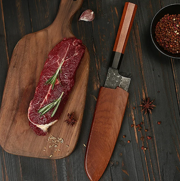 Kaltinis Santoku peilis “Harumi”